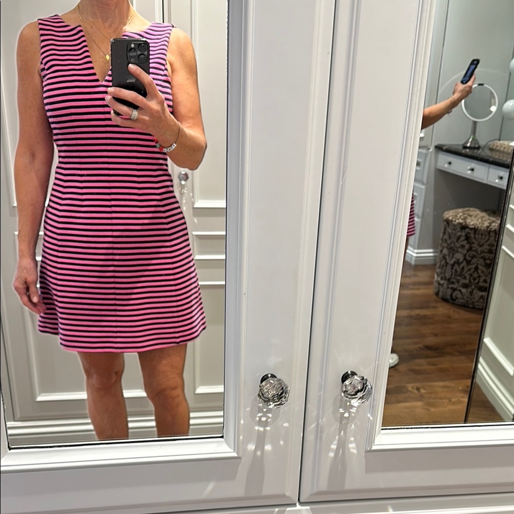 Lilly Pulitzer White and Red Sheath Mini Dress